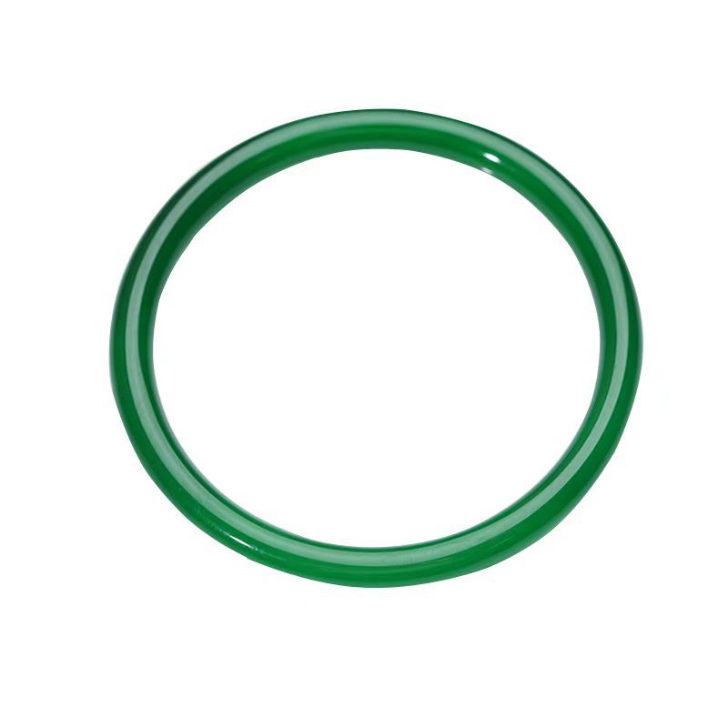 Jingle Bangle Female Natural Agate Chalcedony Bracelet Green Ice Seed Jade