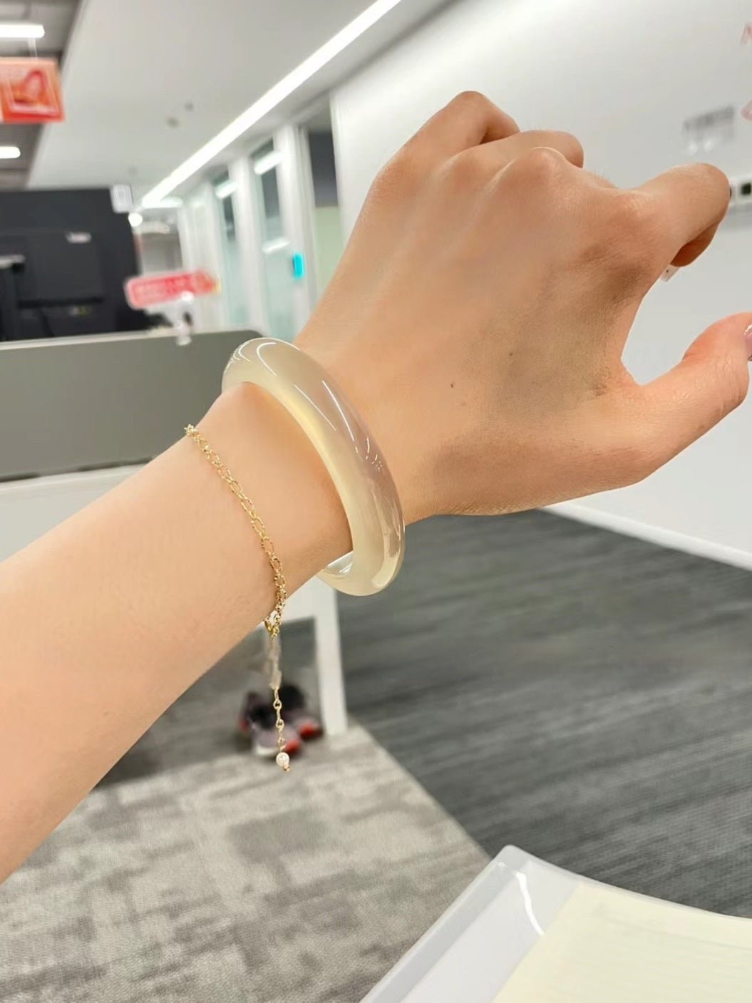 Agate Bracelet Girl's Natural Chalcedony