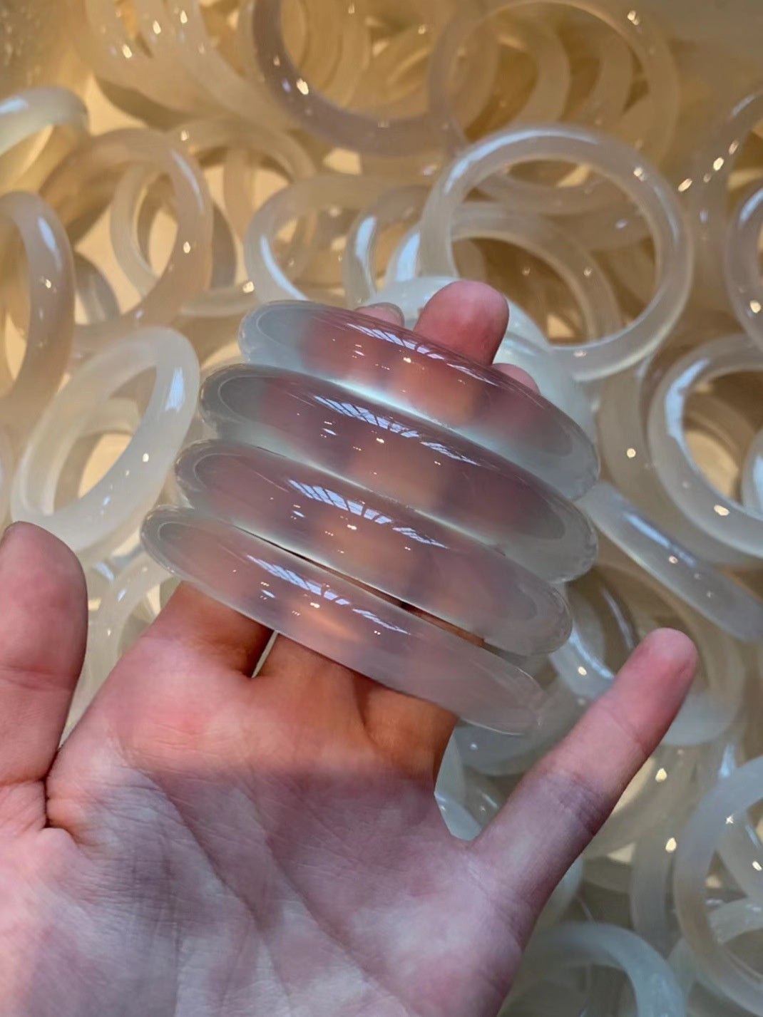 Agate Bracelet Girl's Natural Chalcedony