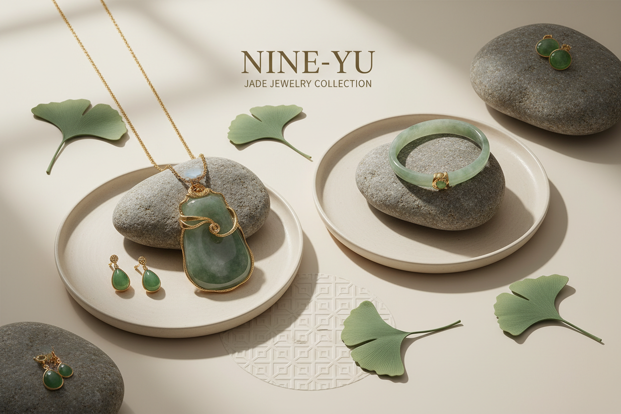 NINE-YU Luxury Jade Jewelry Promotional Poster